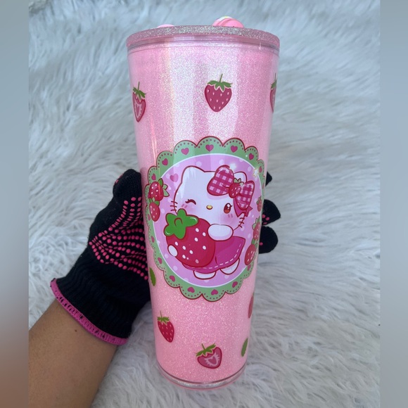 Snow Globe Tumbler 24oz Double Wall Satraberry - Picture 1 of 10